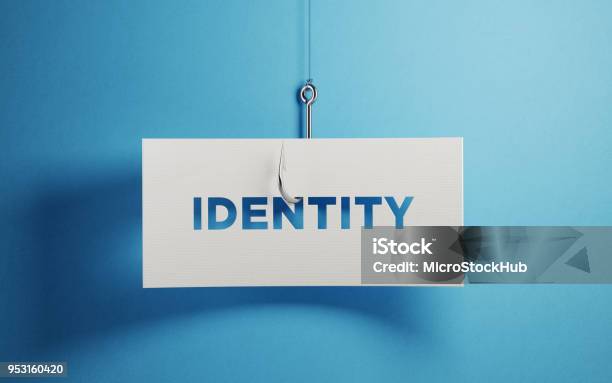 Identity Security And Phishing Concept Stock Photo - Download Image Now - Identity, Data, Fishing
