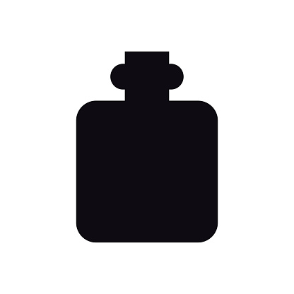 Hip Flask Icon. Camping Sign and Symbol. Alcoho Men Drinking Accessory