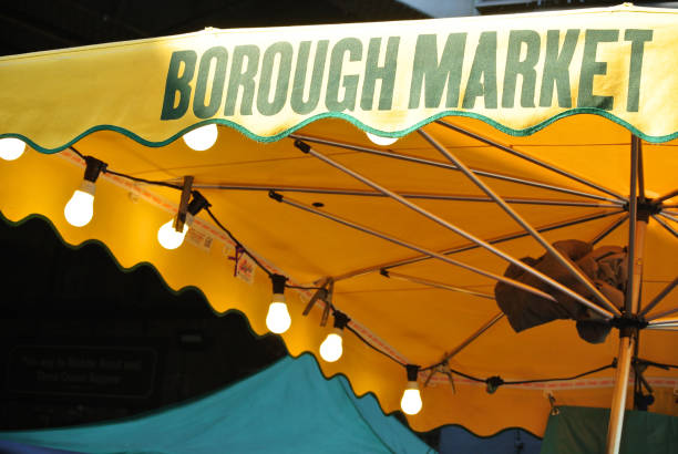 istock market umbrella with lights 953164098