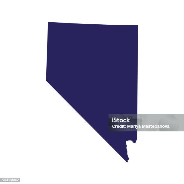 Map Of The Us State Of Nevada Stock Illustration - Download Image Now - Nevada, Map, Icon Symbol