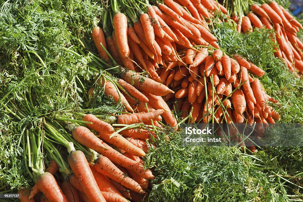 Appena ricevuto freschi biologici carote - Foto stock royalty-free di Agricoltura