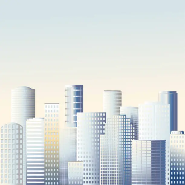 Vector illustration of City. Building. Skyscrapers. Window. Walls. Architectur. Urban landscape.