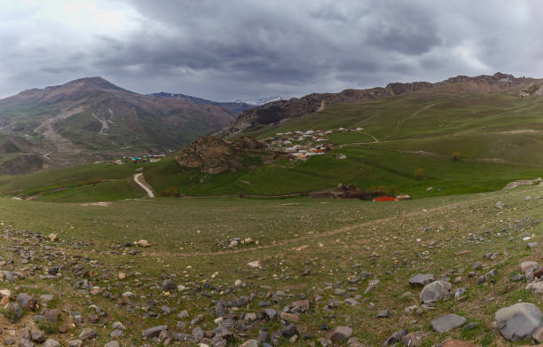 istock Jek Village in the mountains in spring 953210494
