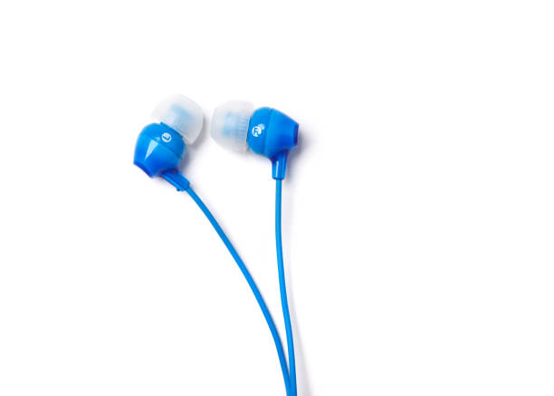 istock blue earphones isolated on white 953215978