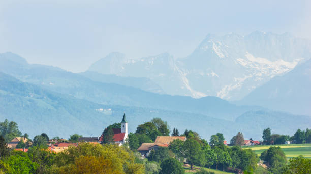 istock Bavarian village in the European Alps 953255478
