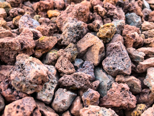 istock Rock texture from rock pile background. Small stones 953263190