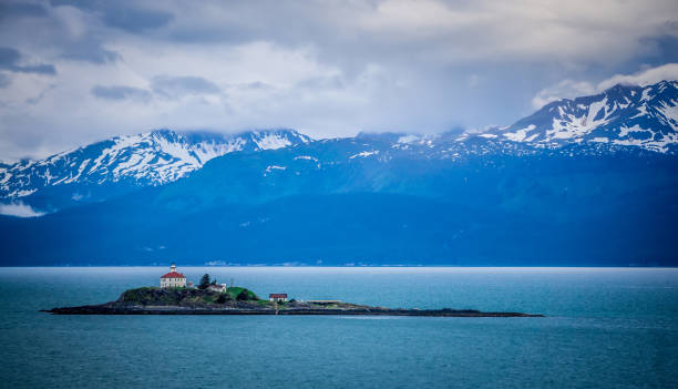 istock mud bay alaska mountain range at sunset 953264030