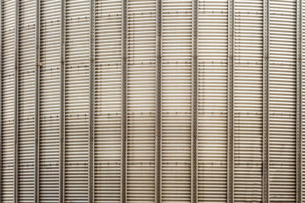 istock Texture of a surface steel structure agricultural grain dryer complex close-up 953264244