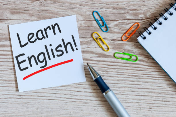 Students learning English