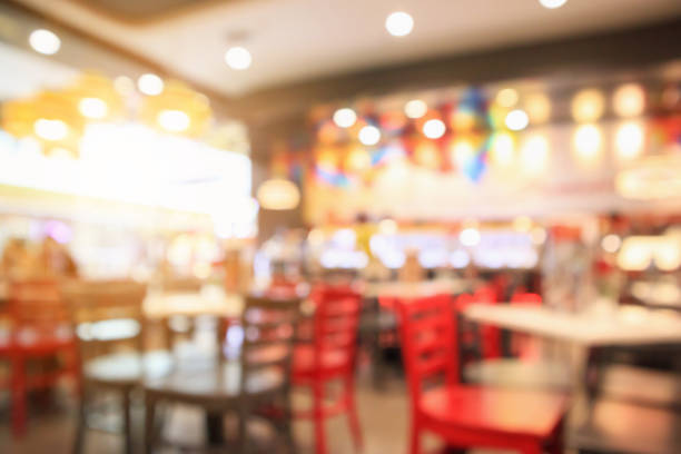 istock Restaurant cafe or coffee shop interior with people abstract defocused blur background 953267732