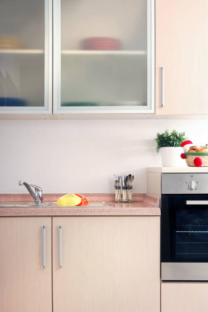 istock Close up modern clean domestic kitchen design 953285828