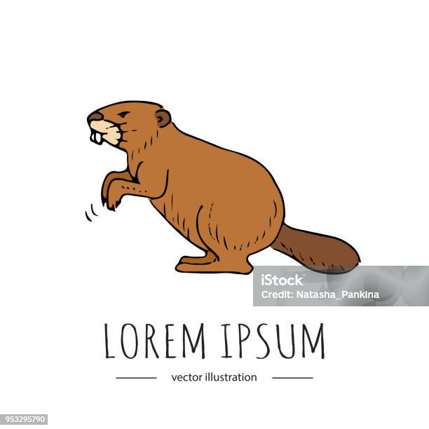 Canada Symbolic Icon Stock Illustration - Download Image Now - Muskrat, Otter, Animal