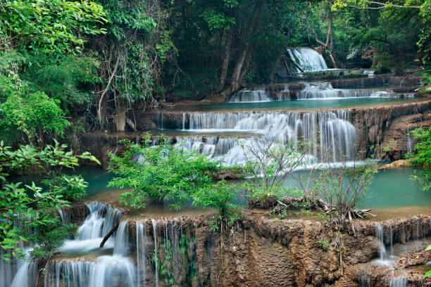 istock waterfall in  national park , Kanchanaburi , thailand 953295874