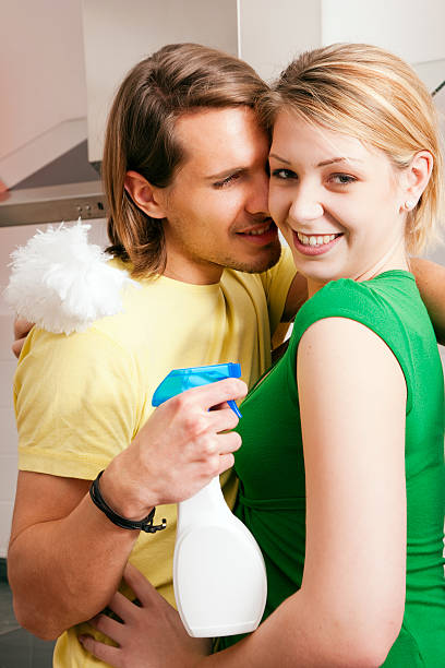 istock Couple in love doing chores 95333338