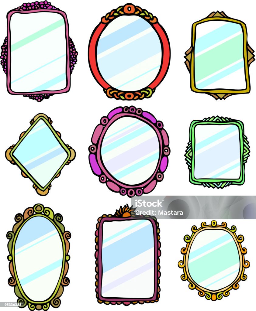 Miroir images - clipart vectoriel de Ameublement libre de droits