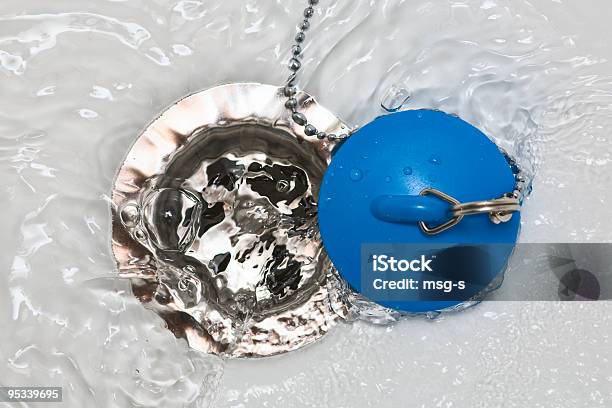 Plug Stock Photo - Download Image Now - Sink Plug, Bathtub, Chain - Object