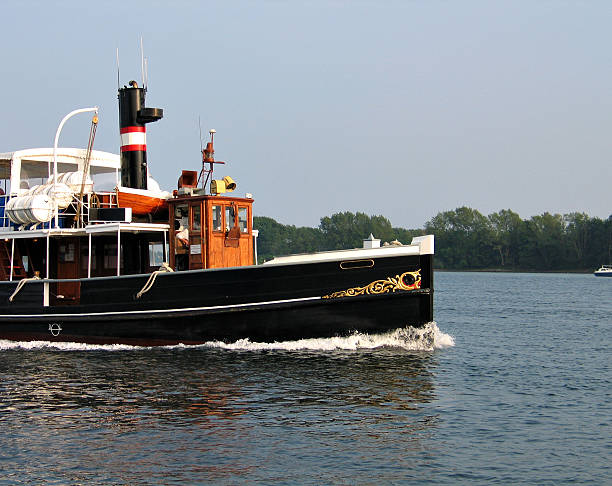 istock Old beautiful steam boat 95339915