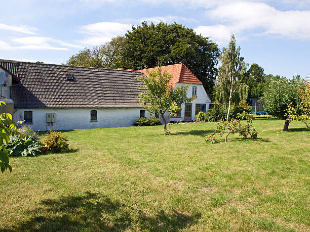 istock Typical Danish country home with garden 95340083