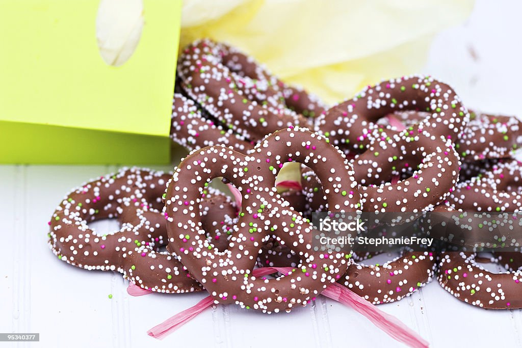 Chocolate covered pretzels  Chocolate Dipped Stock Photo