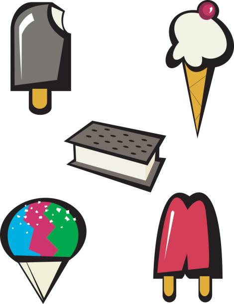 угощения в заморожен�ном виде - cold sandwich illustrations stock illustrations