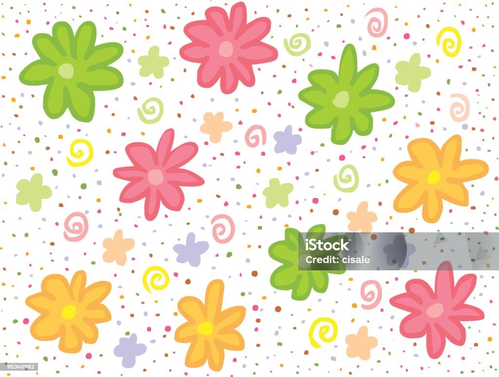 Spring Background  African Violet stock vector