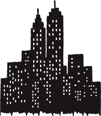 vector illustration,image of a cityview, cityscape silhouette like new york. please check my lightbox for more.