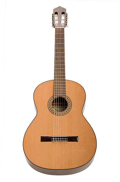 istock Classical acoustic guitar, isolated on white background 95341204