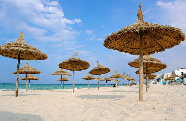 Beach in the city of Sousse  sousse tunisia stock pictures, royalty-free photos & images