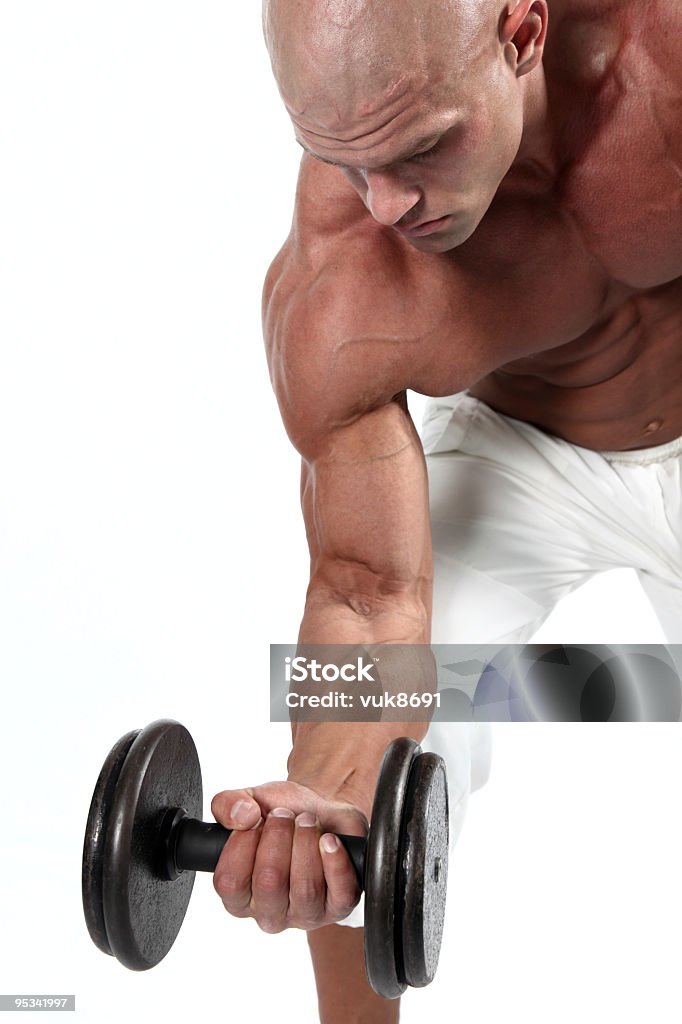 Bodybuilder exercício - Royalty-free Abdómen Humano Foto de stock