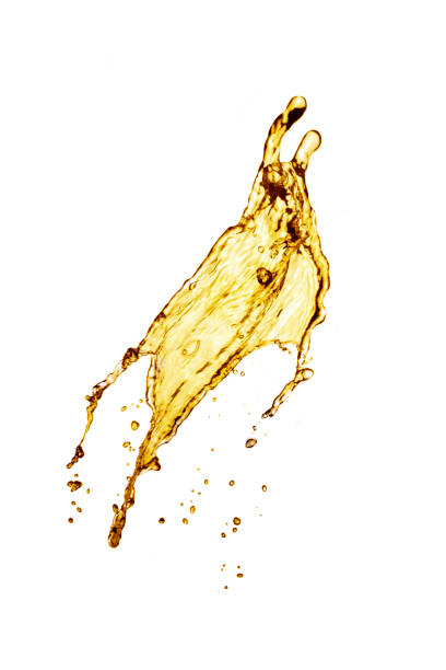 istock Orange juice splash on white background 953424786
