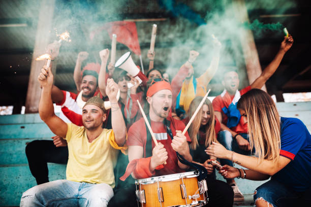 istock supporters screaming at the stadium 953426294