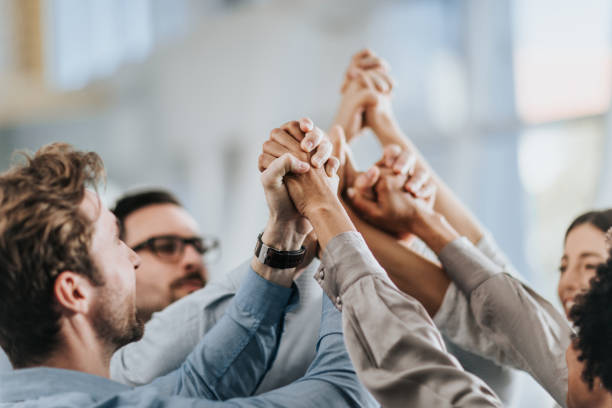 istock Sea of hands in unity! 953426630