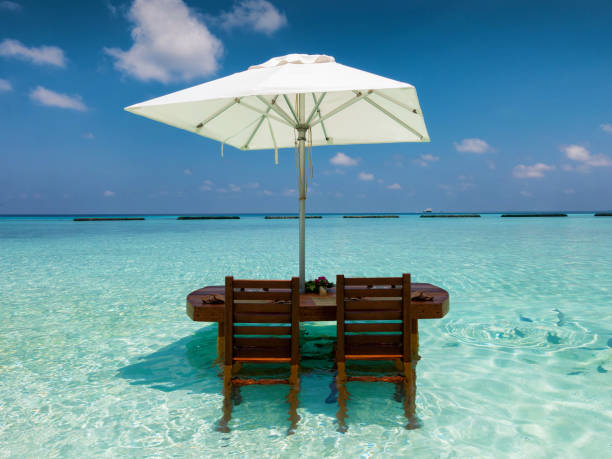 istock Vacation concept of a refreshing lunch setting 953428210
