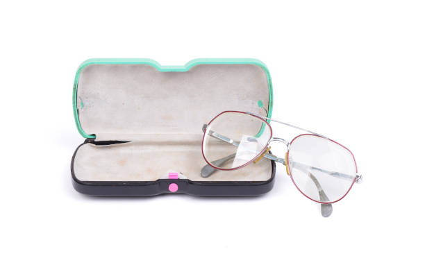 istock Case with vintage glasses 953430098