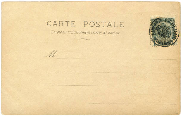 istock vintage postcard with blank content sent Brussels in early 1900s, a very good background for any usage of the Belgium historic postcard communications. 953435054