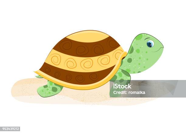 Ilustración de Día Mundial De La Tortuga y más Vectores Libres de Derechos de Amarillo - Color - Amarillo - Color, Animal, Animal doméstico