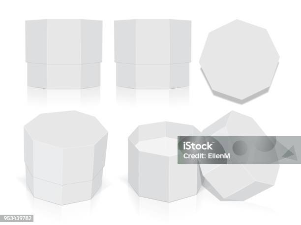 Octagonal Box Grid Octagonal Box For Your Design Stock Illustration - Download Image Now ...