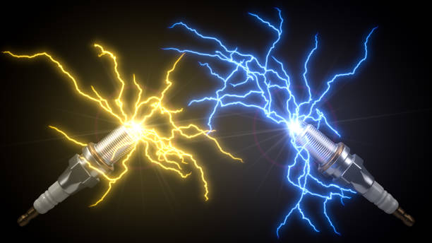 istock automotive spark plug. 3d illustration 953441196