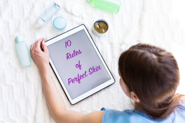 istock Woman reading an article about skincare 953442222