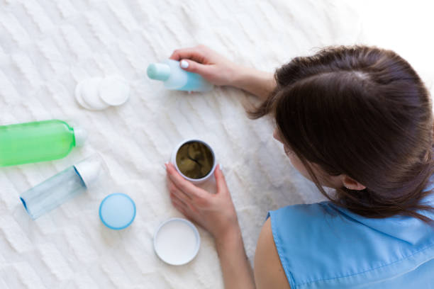 istock Woman applying hydrogel eye patches 953442874