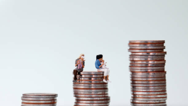 istock Parenting expenses concept. The relationship between women's income and nurture. 953443808