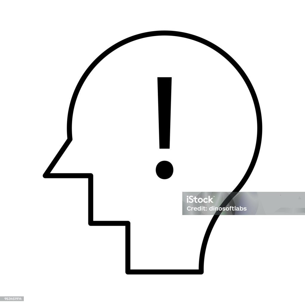 Head Alert Head Alert Stock Illustration - Download Image Now - Alertness, Anxiety ...