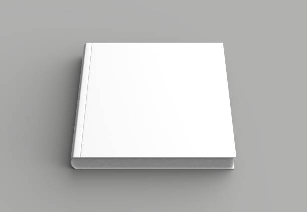 istock Square hard cover book mock up isolated on soft gray background. 3D illustrating. 953453402