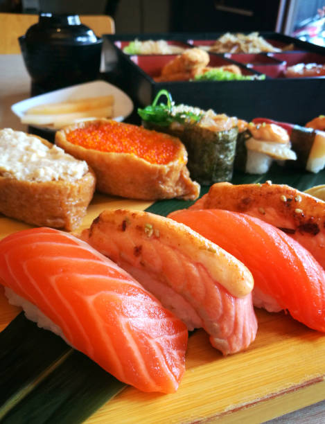 istock Sushi dish at japanese restaurant. 953455210