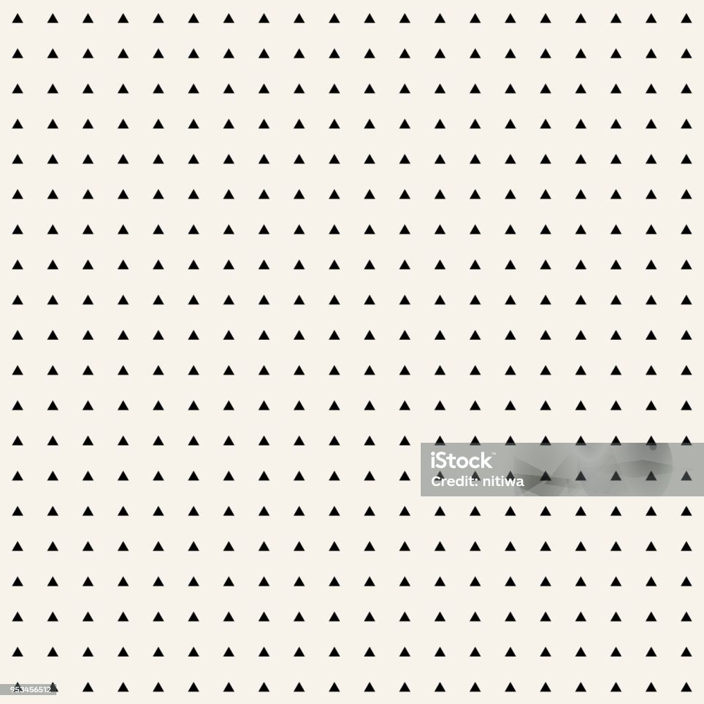 Simple Geometric Triangle Pattern Minimal Monochrome Simple Geometric Triangle Seamless Pattern For ...