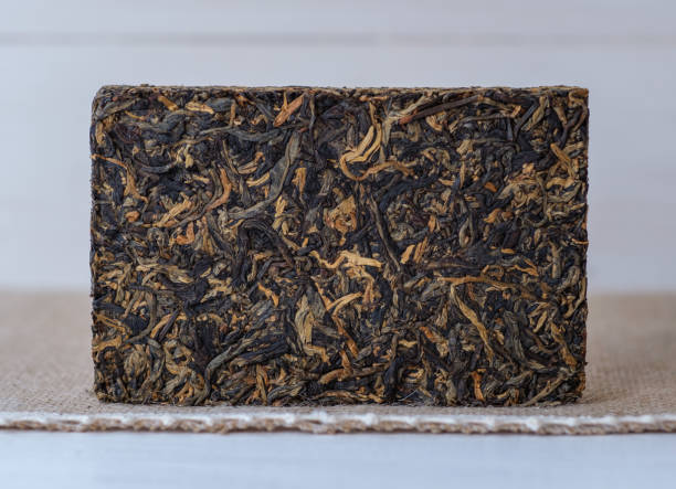 istock Chinese red tea Dian Hong in the form of bricks 953456596