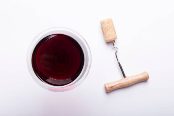istock Red wine and grapes border background 953458626