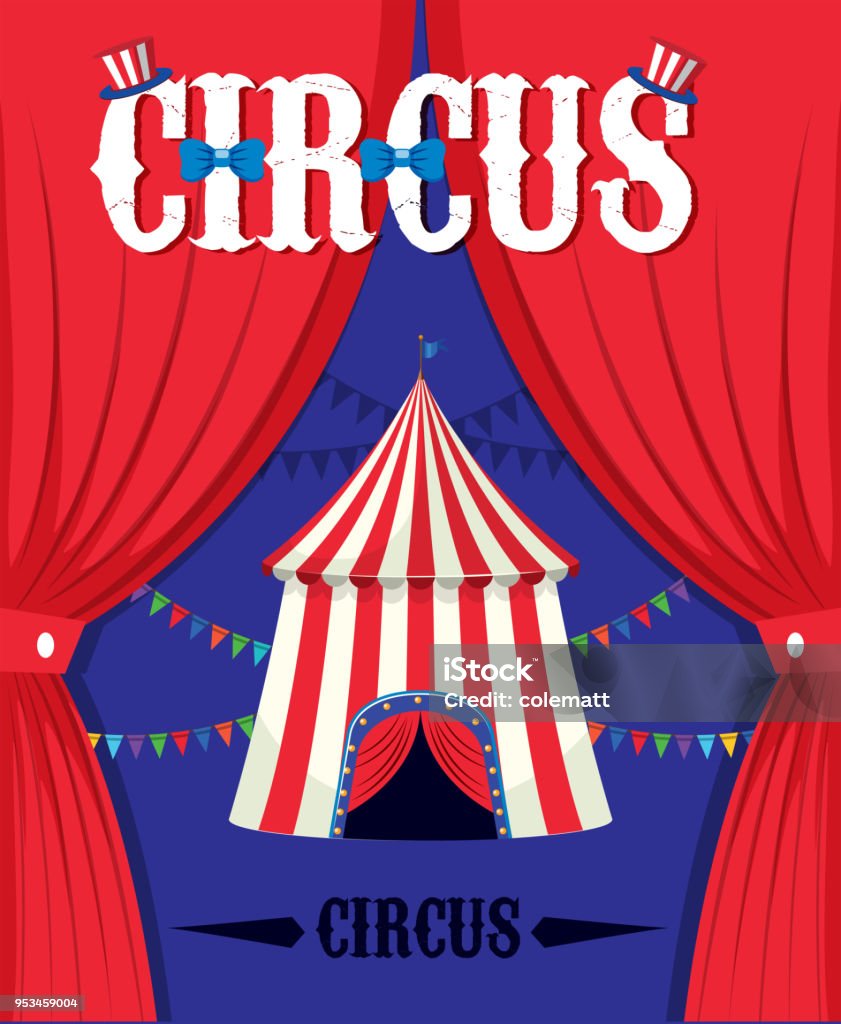 A Fantasy Circus Tent Template A Fantasy Circus Tent Template illustration Abstract stock vector