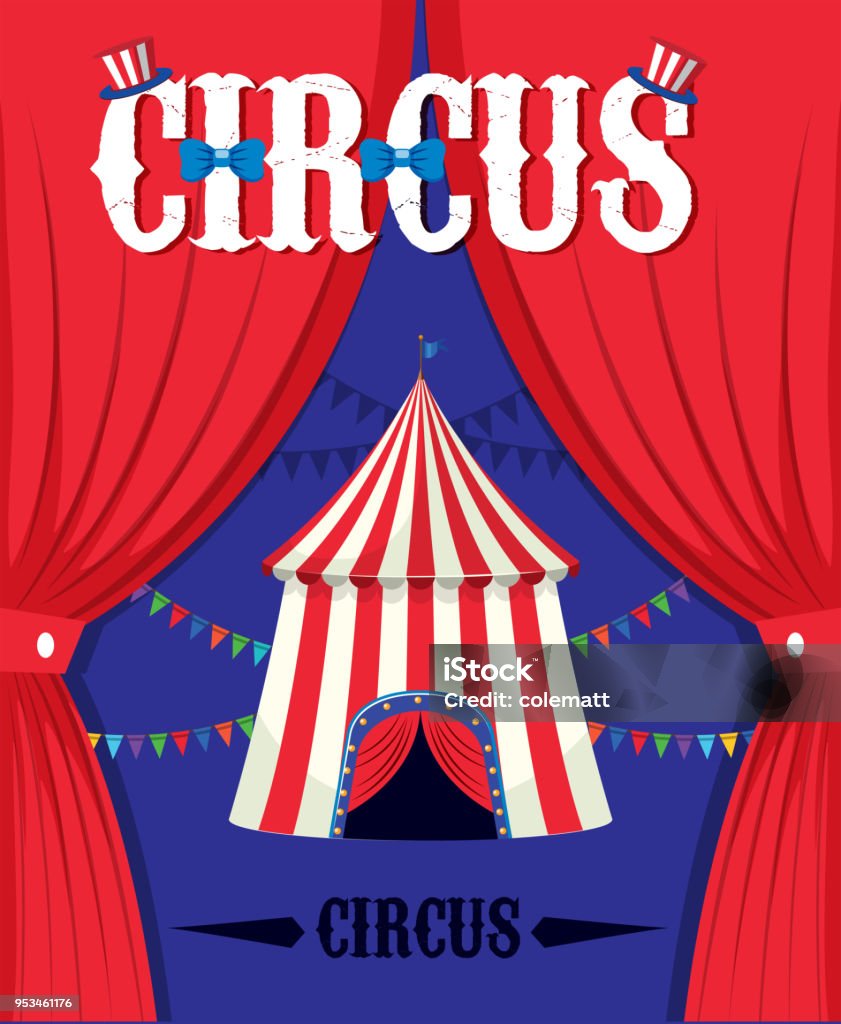 A Fantasy Circus Tent Template A Fantasy Circus Tent Template illustration Abstract stock vector