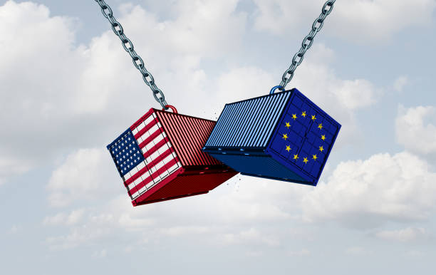 istock Europe United States Tariff War 953461510